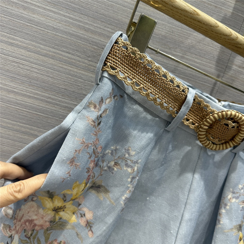 zimm linen cotton high waist shorts replica designer clothes