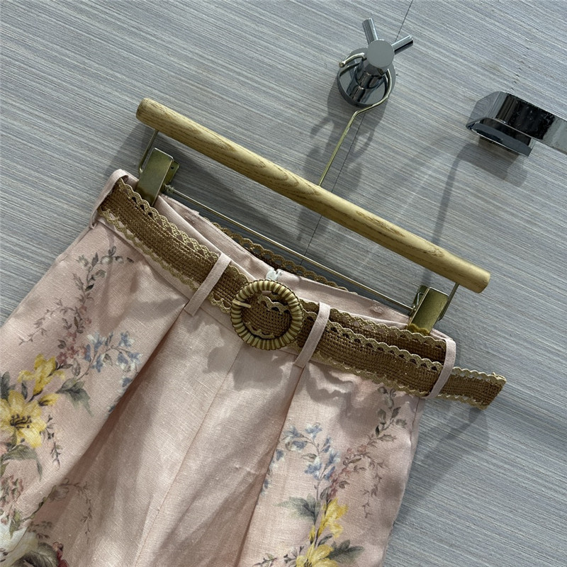 zimm linen cotton high waist shorts replica designer clothes