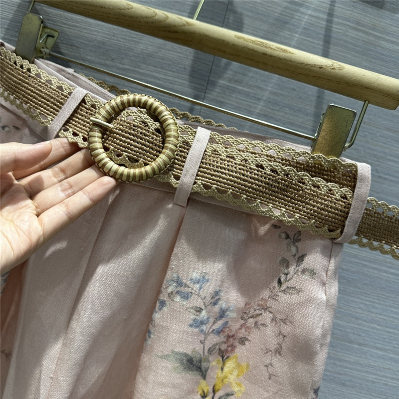 zimm linen cotton high waist shorts replica designer clothes