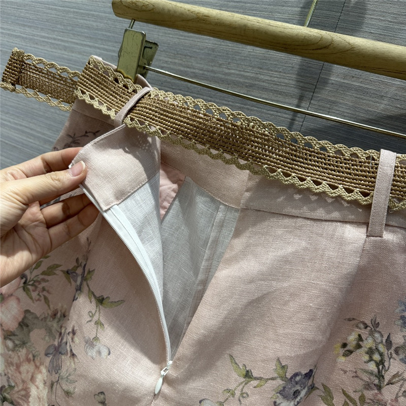 zimm linen cotton high waist shorts replica designer clothes
