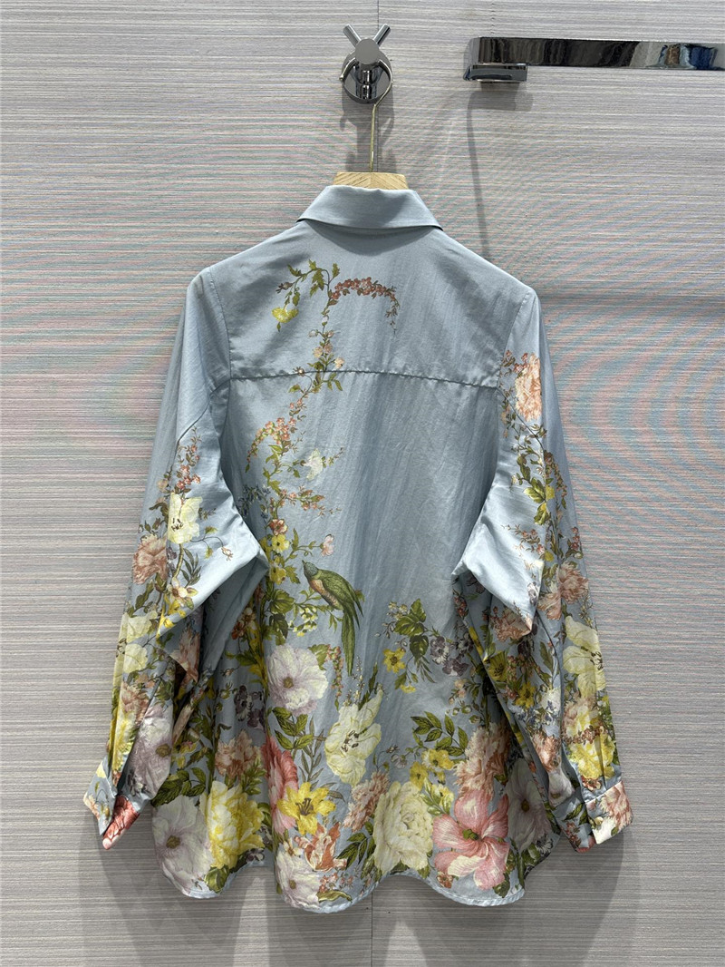 zimm mulberry cotton printed shirt replica clothing