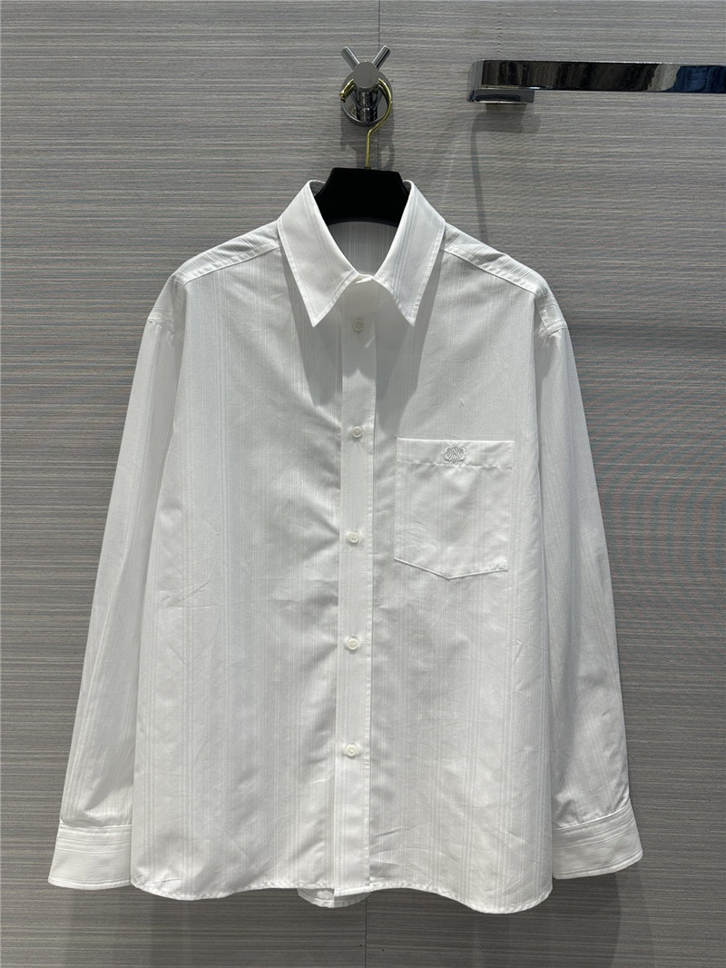 celine jacquard white striped large shirt replica d&g clothing