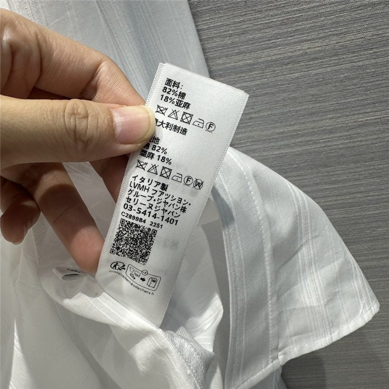 Ce1i*e jacquard white striped large shirt replica d&g clothing