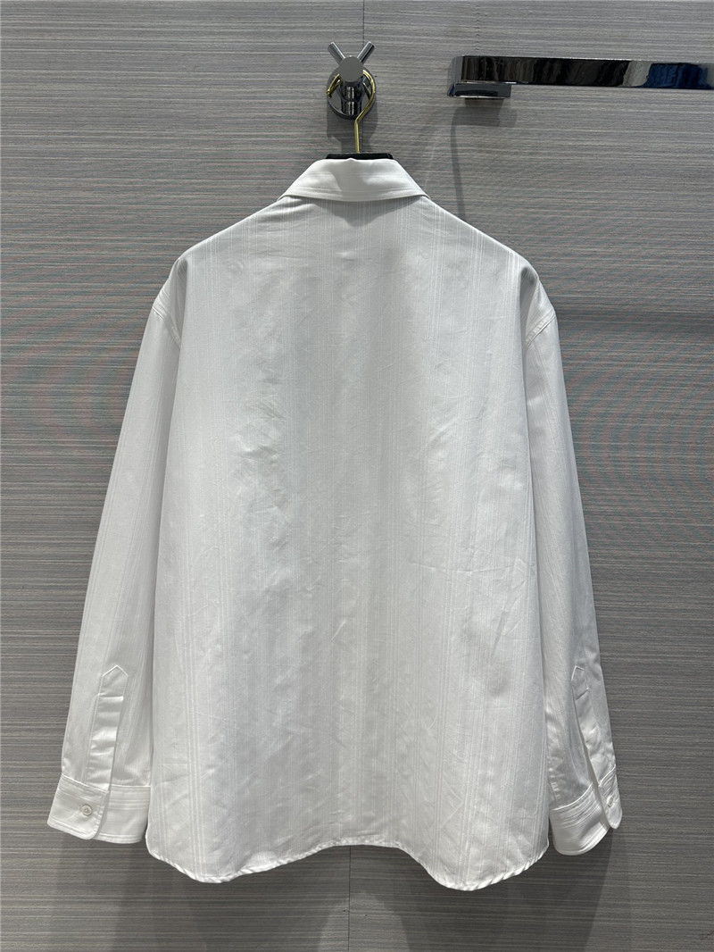 Ce1i*e jacquard white striped large shirt replica d&g clothing
