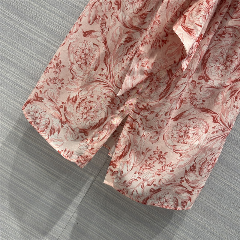 Versace positioning printed silk shirt replica designer clothes