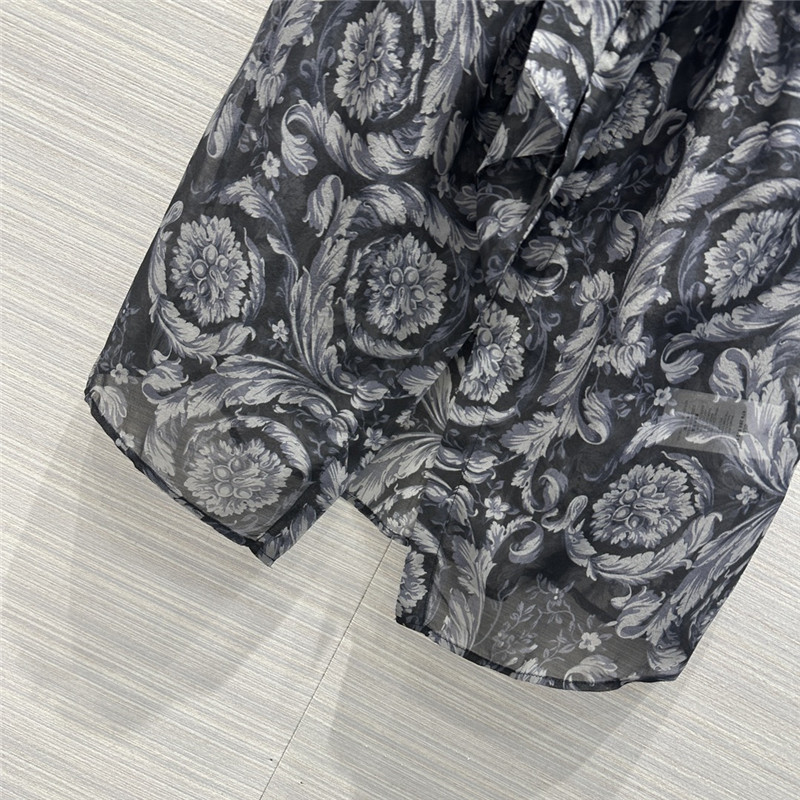 Versace positioning printed silk shirt replica designer clothes