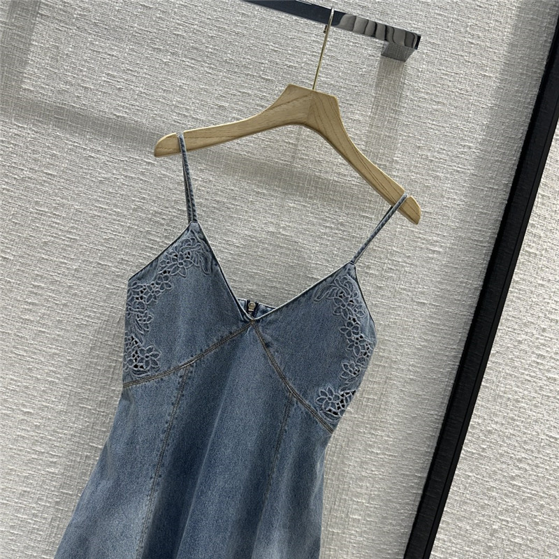 Chloé denim suspender maxi dress replica clothing sites