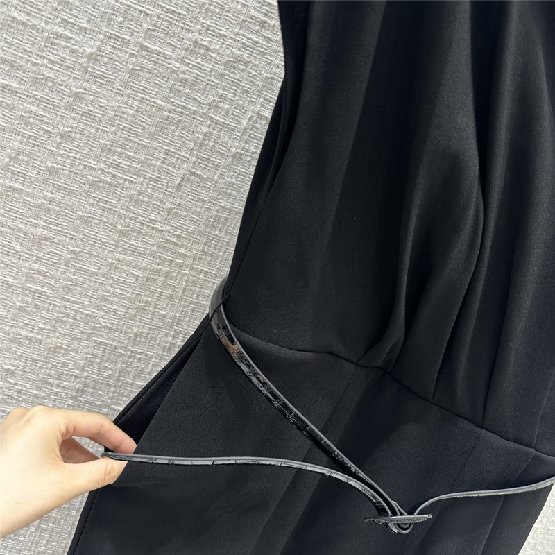 D10r drop shoulder deep v-neck dress replica clothes