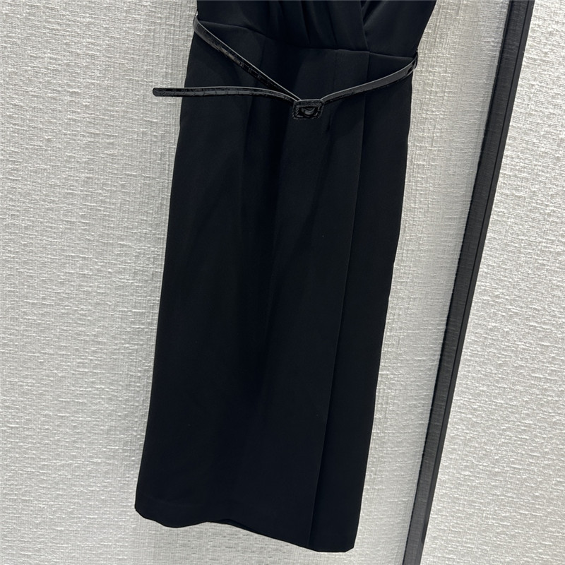 D10r drop shoulder deep v-neck dress replica clothes