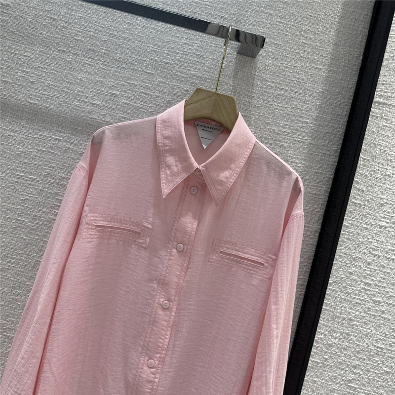 Bottega Veneta old money pink big shirt replicas clothes