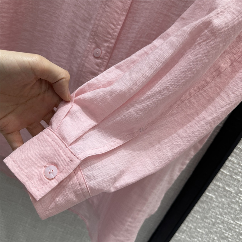 Bottega Veneta old money pink big shirt replicas clothes