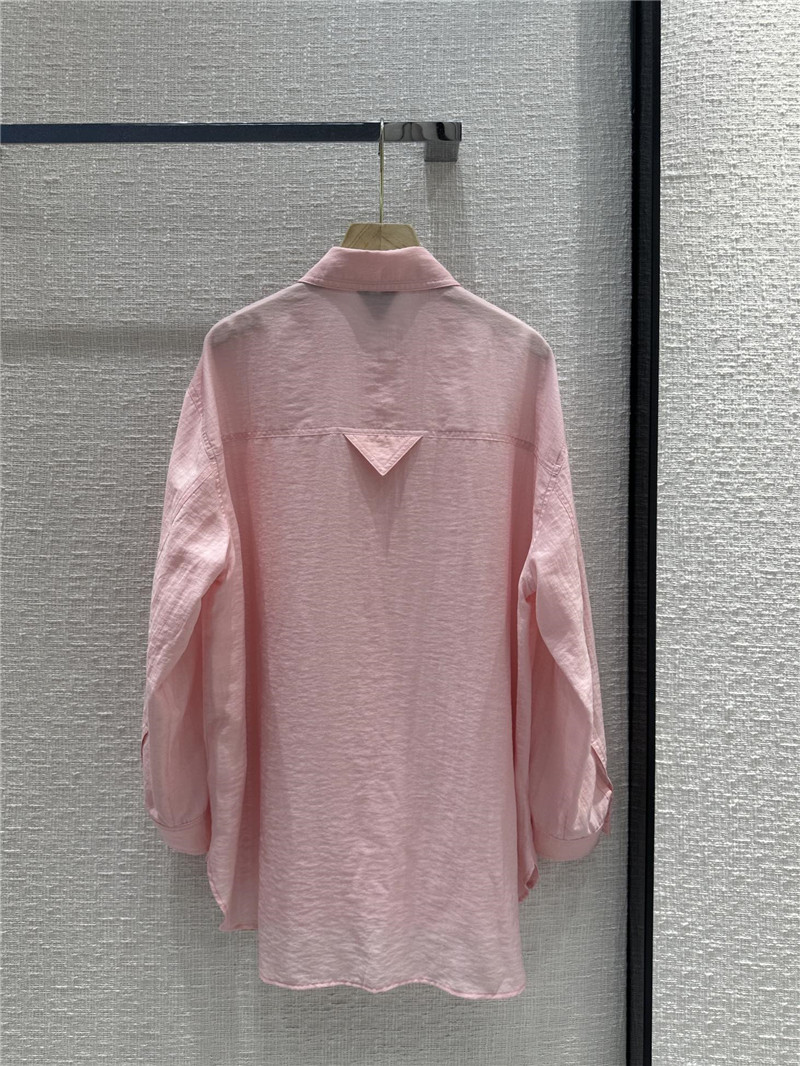 Bottega Veneta old money pink big shirt replicas clothes
