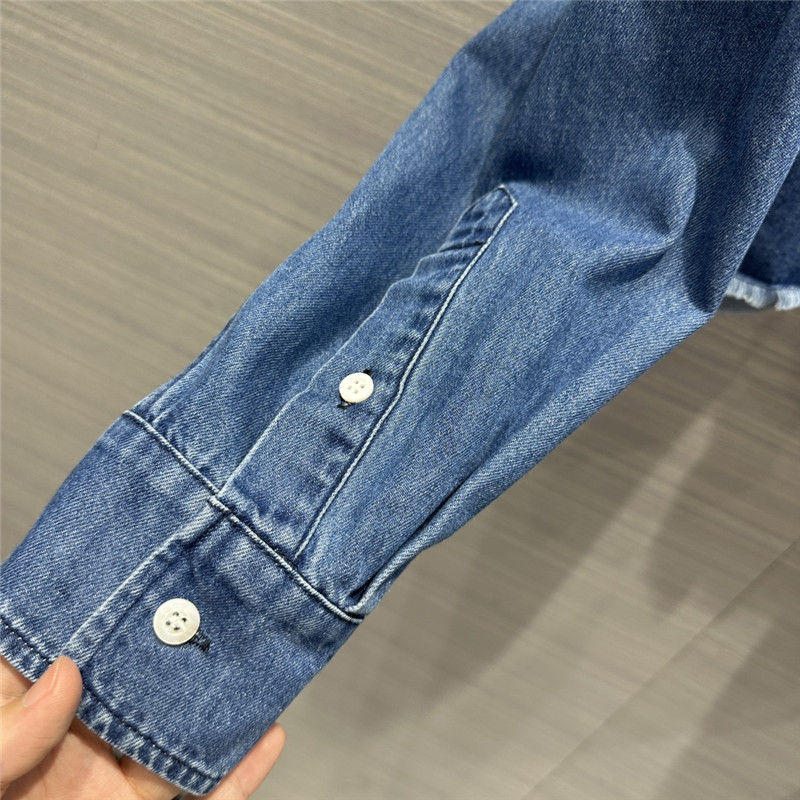 miumiu soft denim short shirt replica clothing