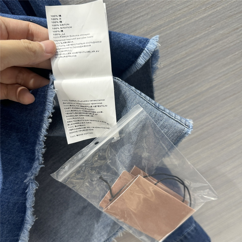 miumiu soft denim short shirt replica clothing