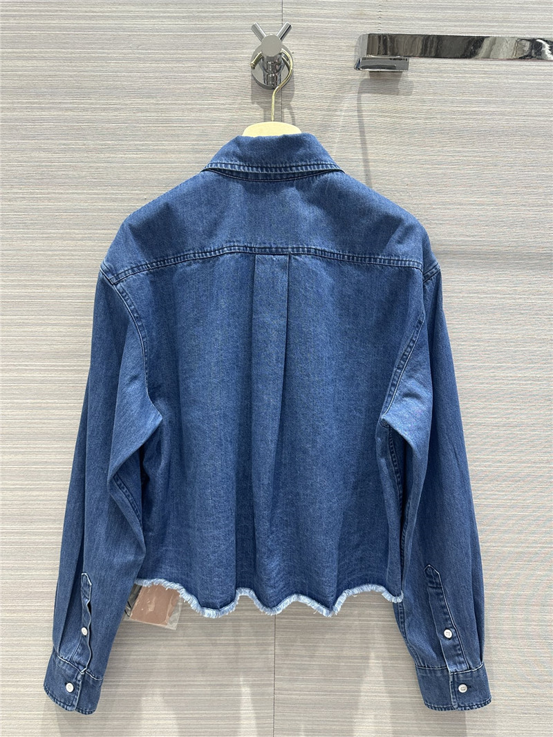 miumiu soft denim short shirt replica clothing