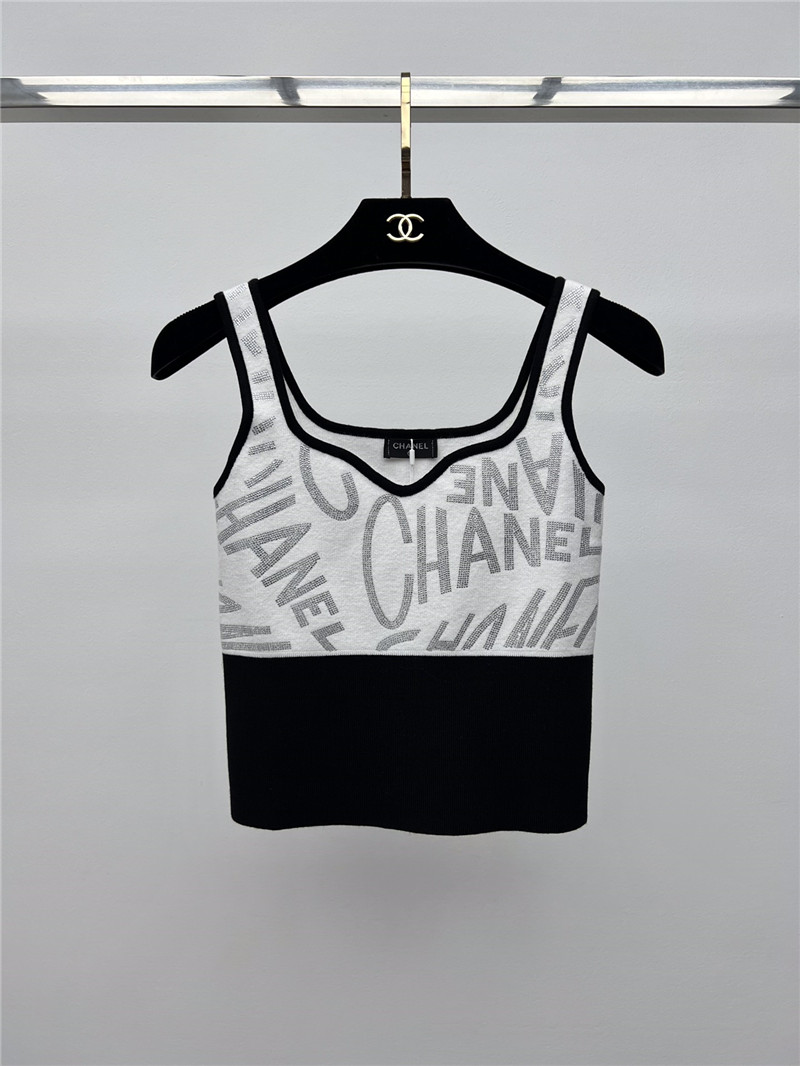 Chanel hot diamond logo vest replica d&g clothing