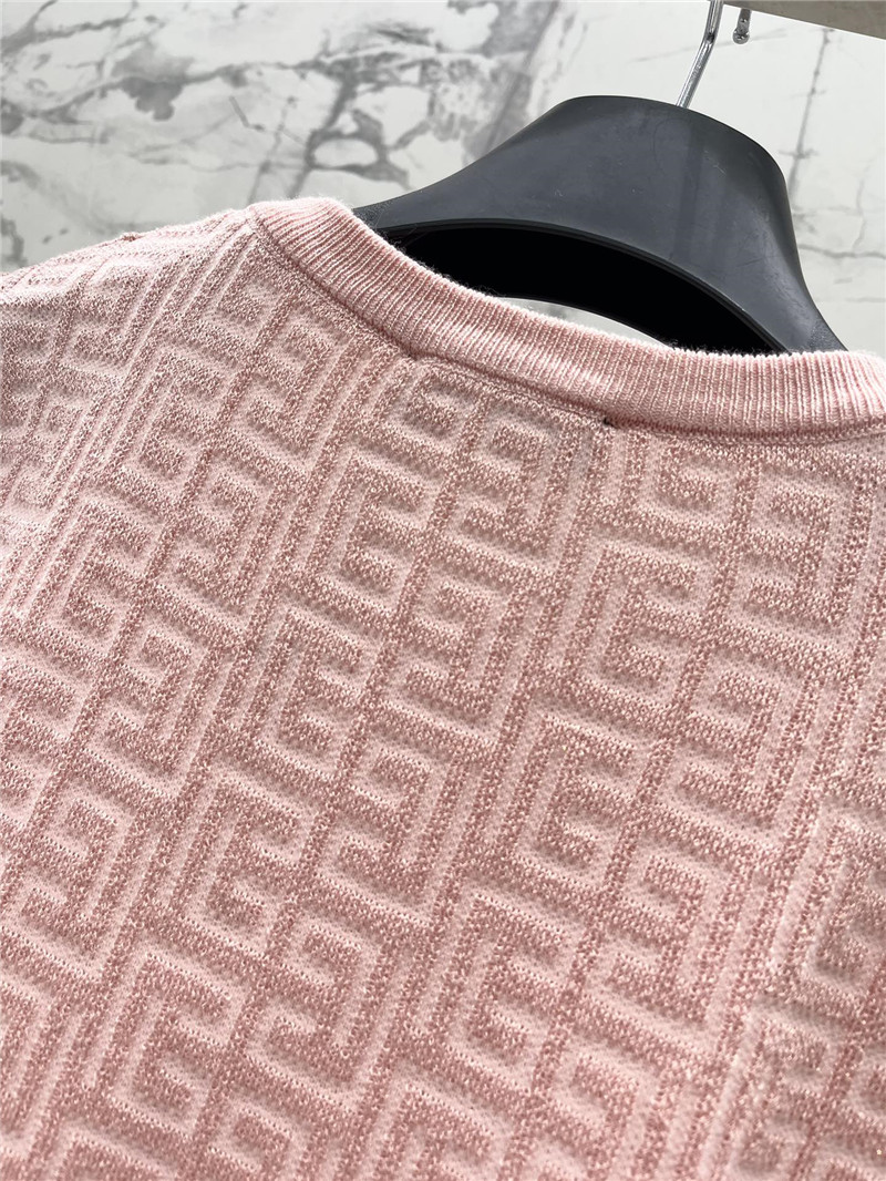 Balmain hollow round neck short sleeve replicas clothes