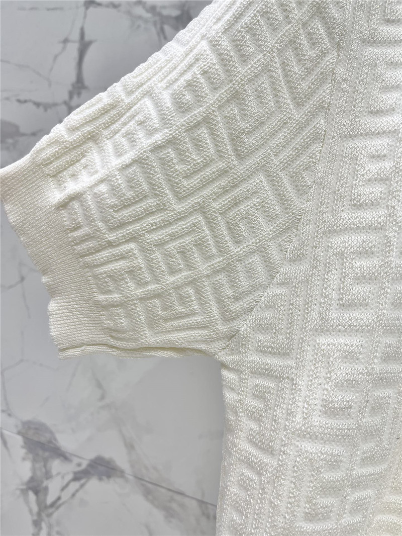 Balmain hollow round neck short sleeve replicas clothes