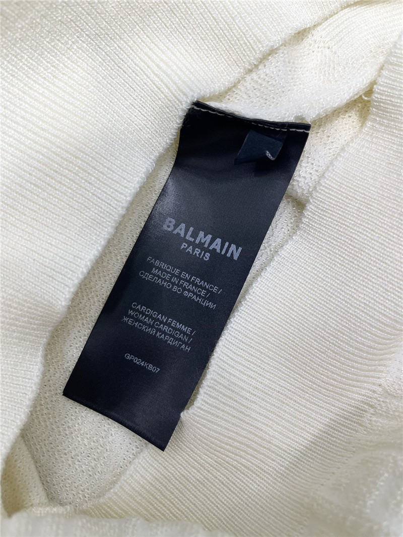 Balmain hollow round neck short sleeve replicas clothes