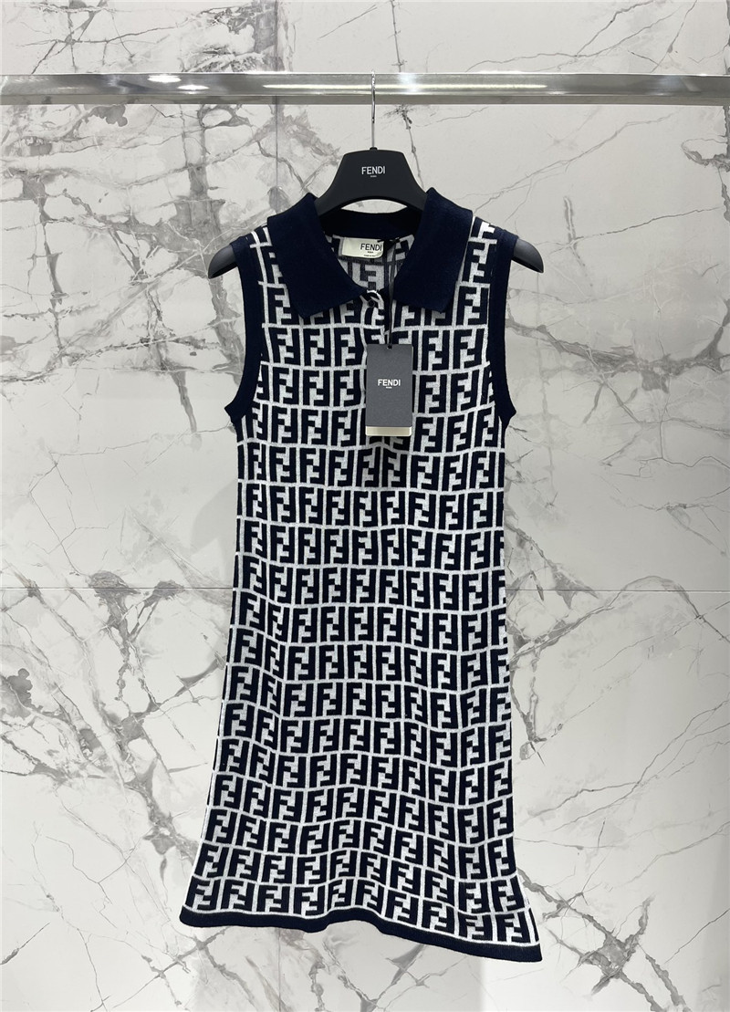 fendi presbyopic knitted sleeveless dress replica clothes
