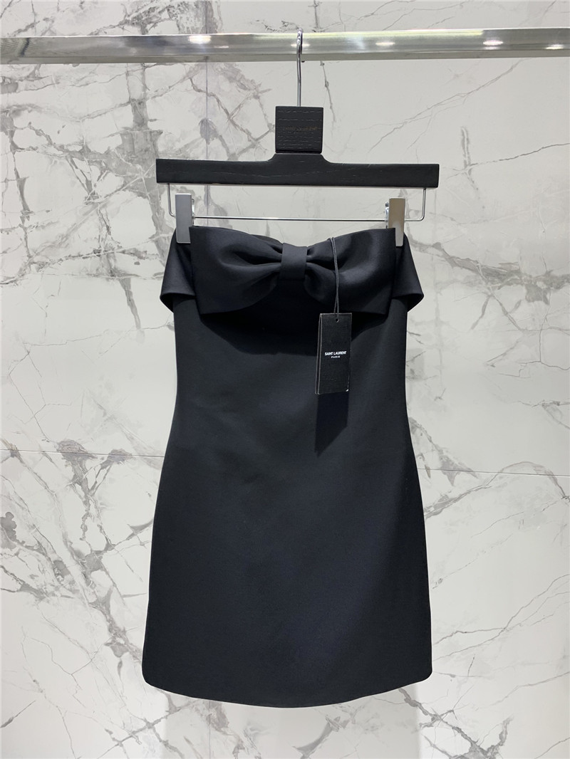 YSL bow tube top dress replica clothing sites