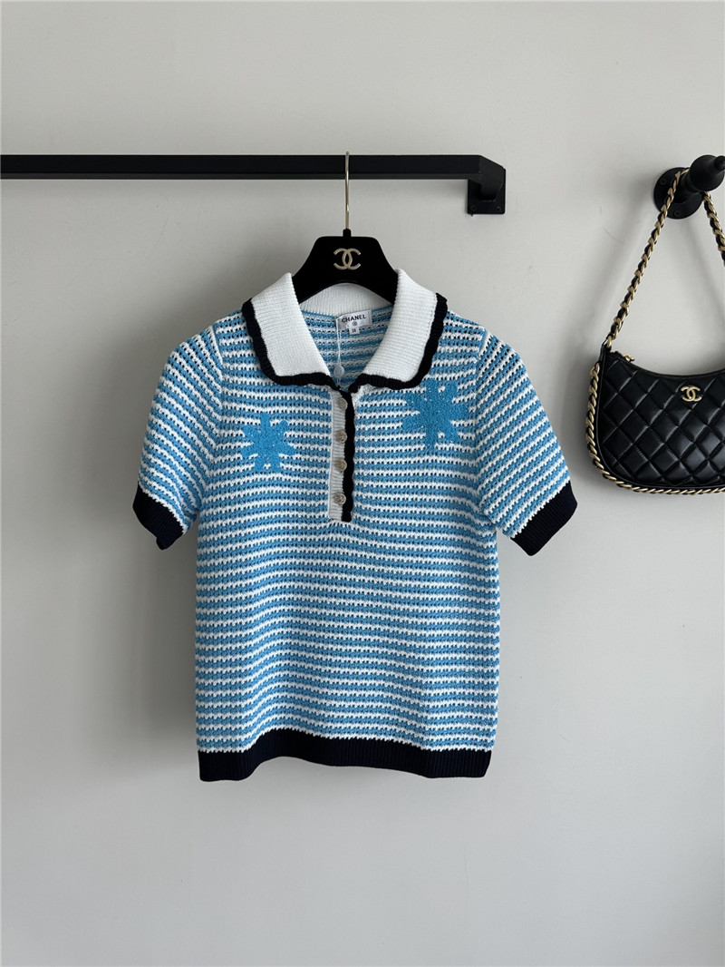 Ch**el lace up short sleeve replica clothing sites