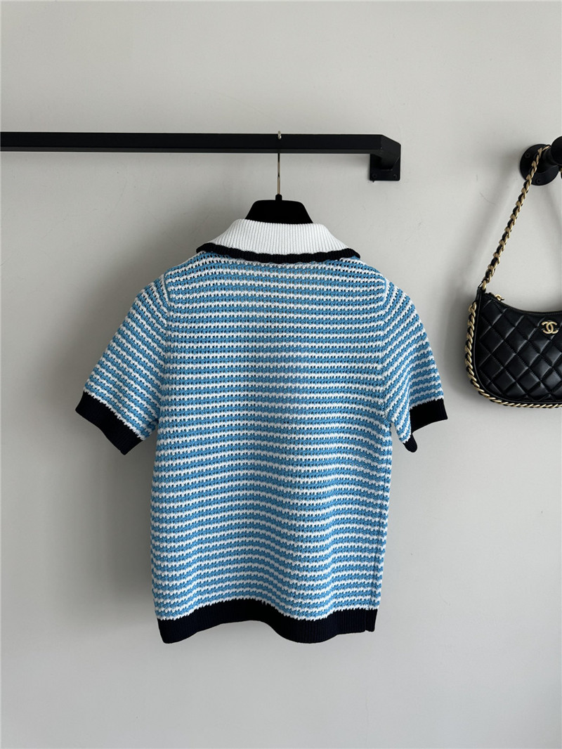 Chanel lapel top cheap replica designer clothes