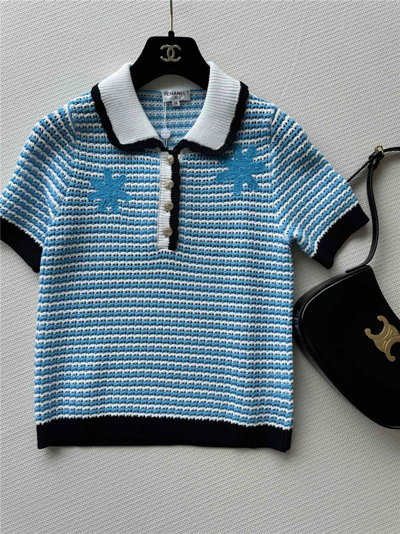 Chanel lapel top cheap replica designer clothes