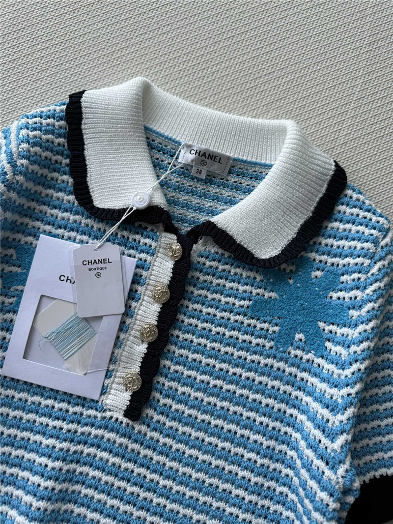 Chanel lapel top cheap replica designer clothes