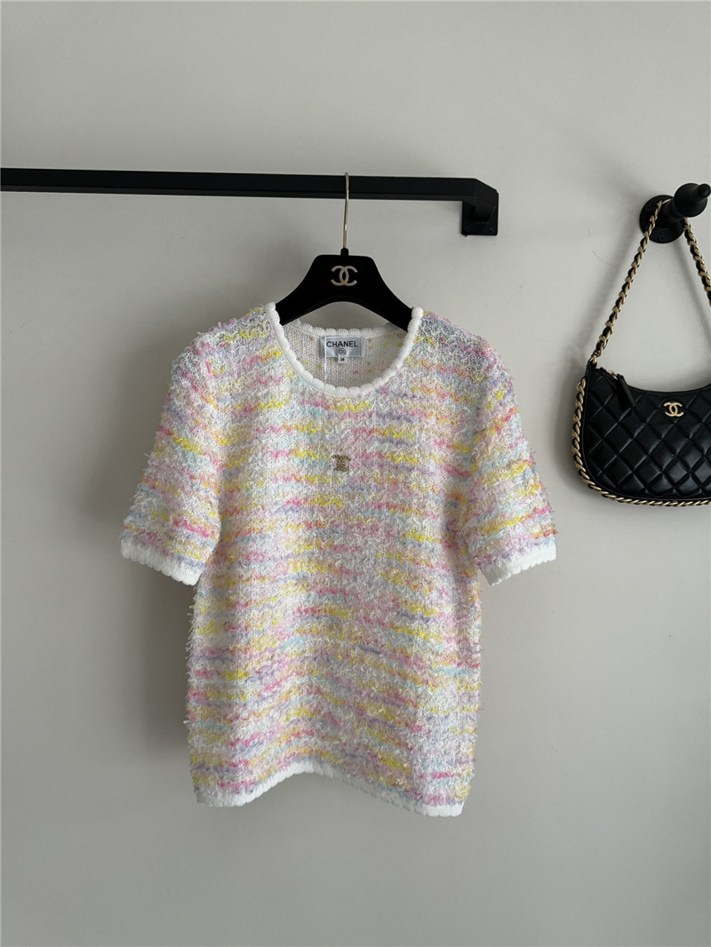 Chanel new color short sleeve replica d&g clothing