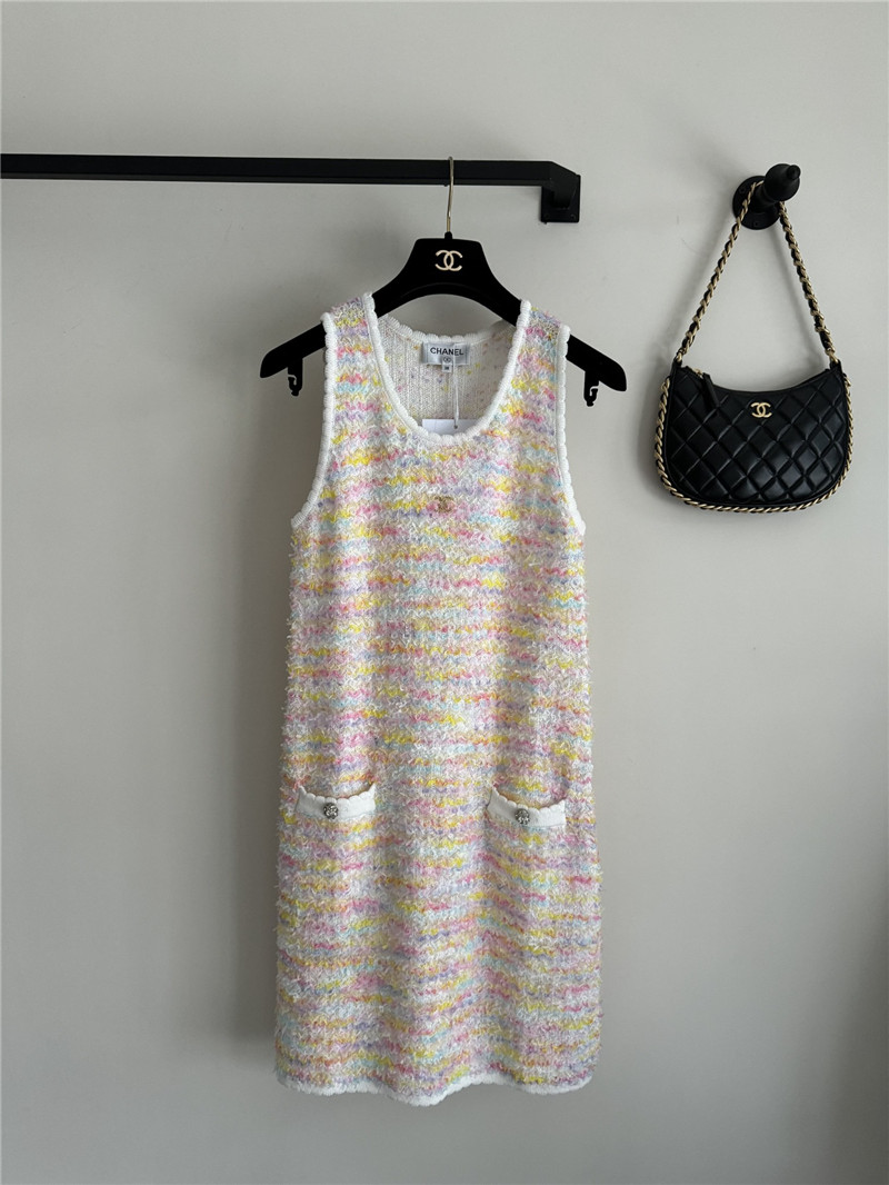 Chanel new color vest dress replica designer clothing websites