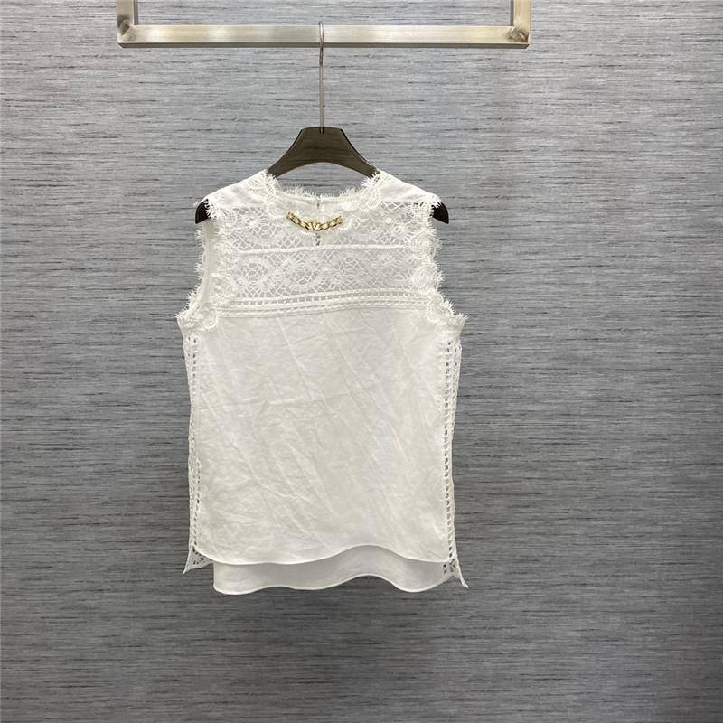 valentino metal chain embellished top replica d&g clothing