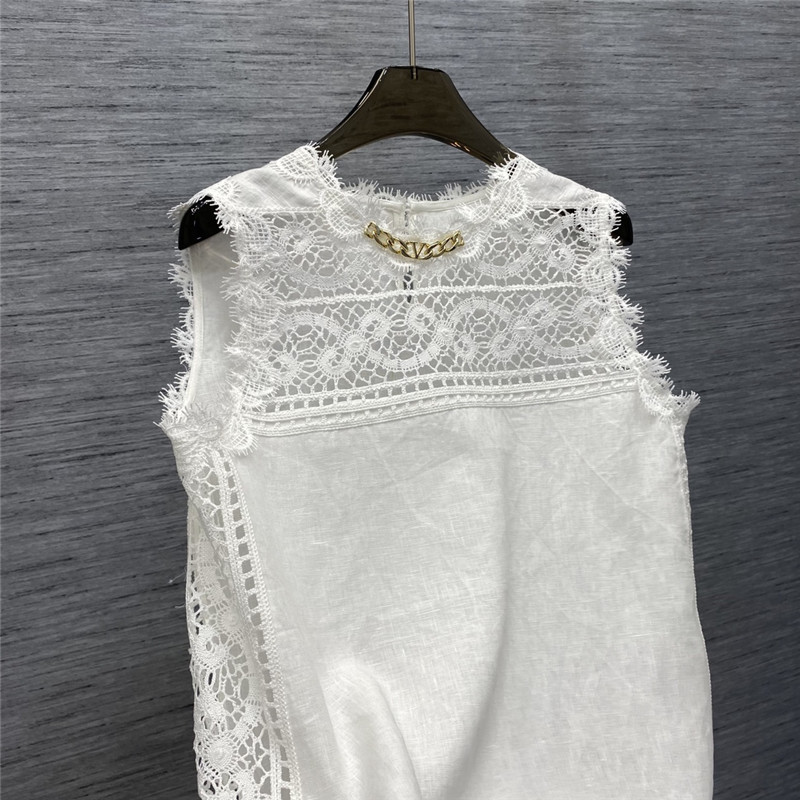 valentino metal chain embellished top replica d&g clothing
