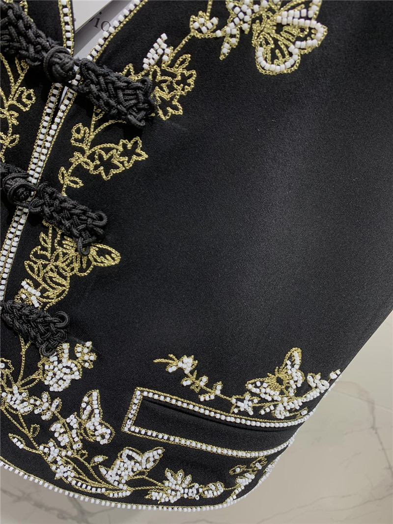 D10r embroidered butterfly vest replica clothing sites