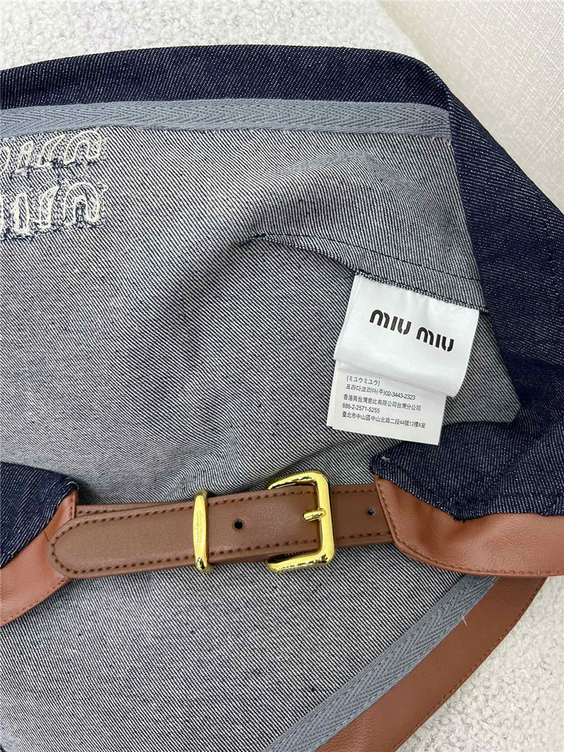 M1um1u patchwork leather bandeau replica clothing sites