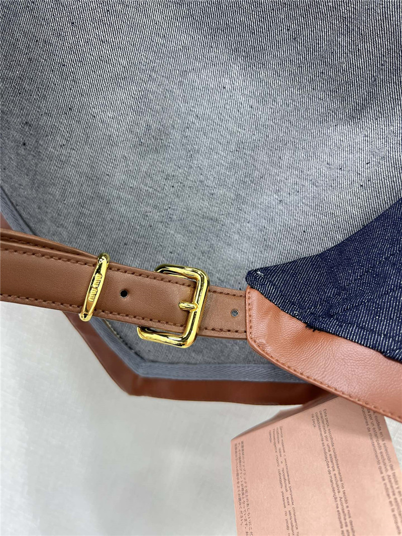 M1um1u patchwork leather bandeau replica clothing sites