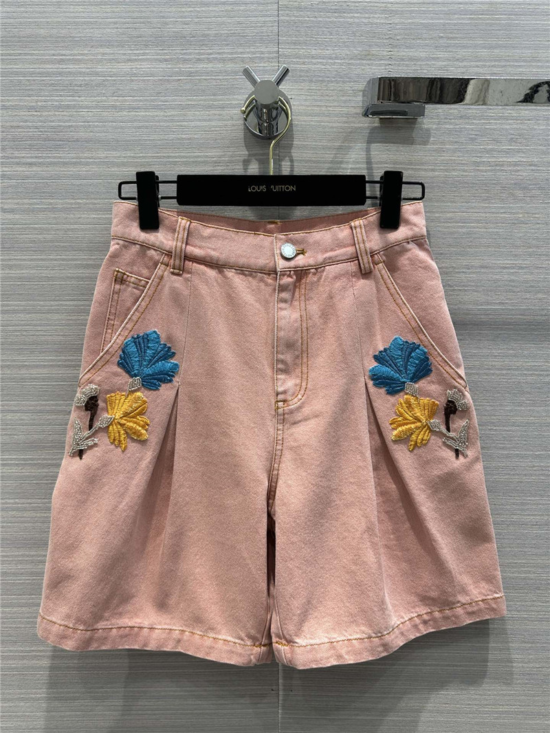 louis vuitton LV denim shorts replica clothing sites