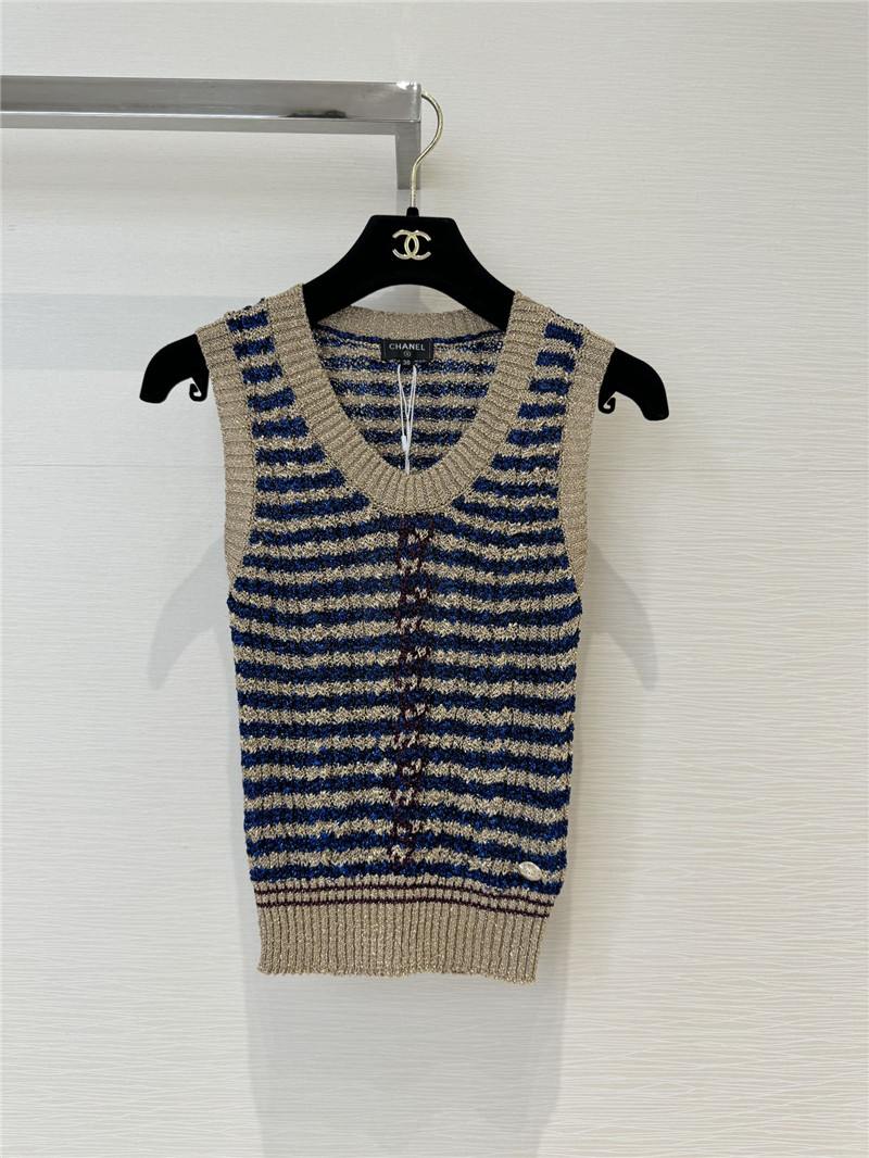 Chanel new knitted vest replica d&g clothing
