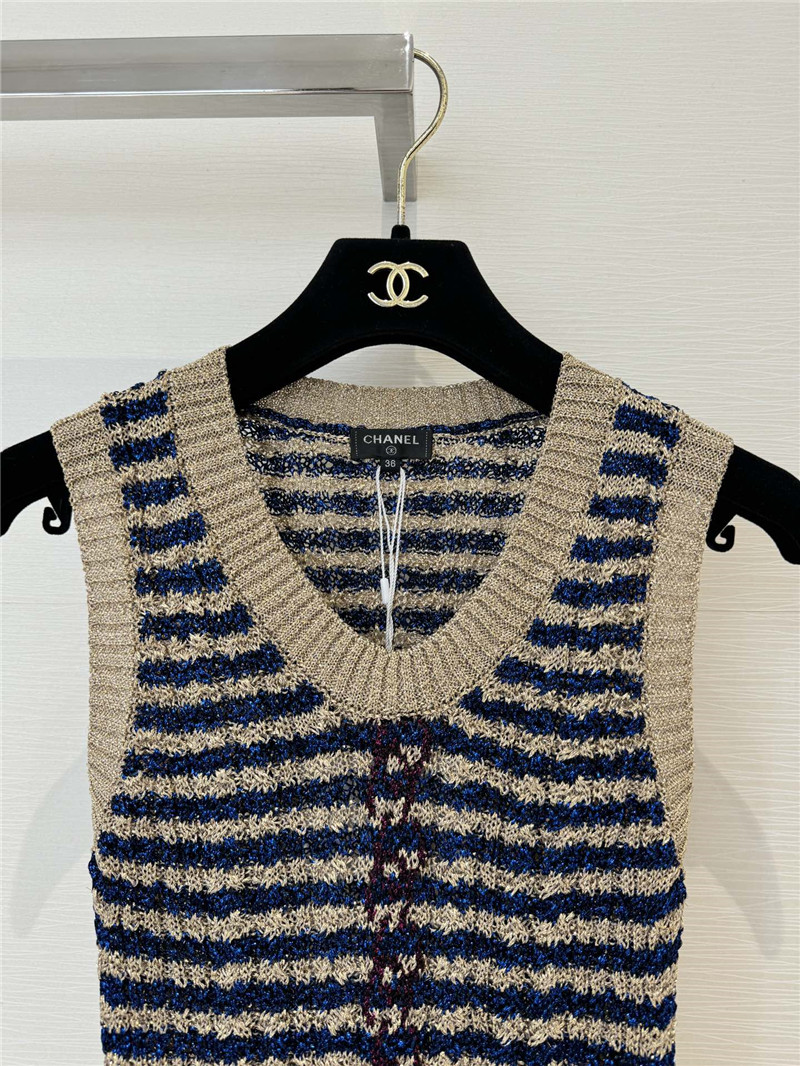 Ch**el new knitted vest replica d&g clothing