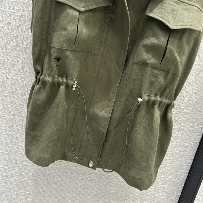 D10r work style stand collar vest jacket replica d&g clothing