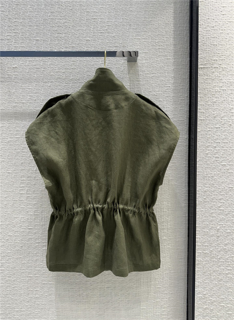 D10r work style stand collar vest jacket replica d&g clothing