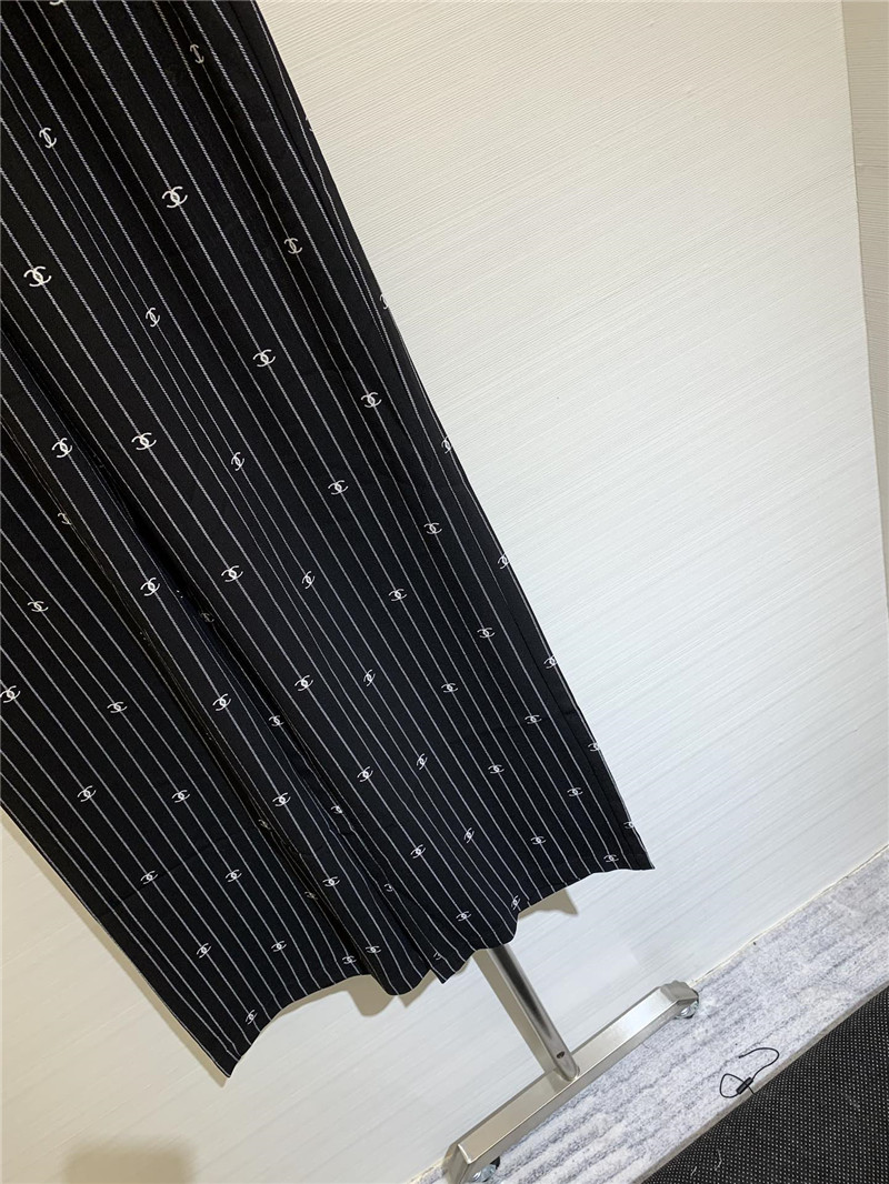 Chanel elastic striped casual trousers replica designer clothes