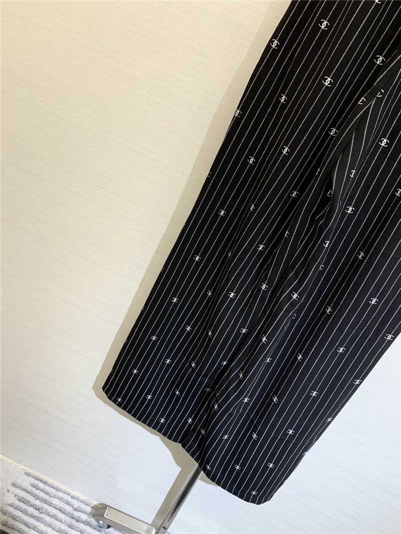Chanel elastic striped casual trousers replica designer clothes