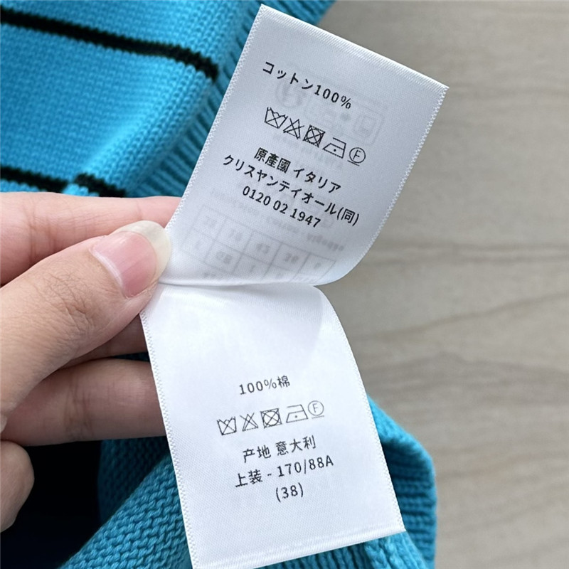 D10r logo sleeveless knit top in blue