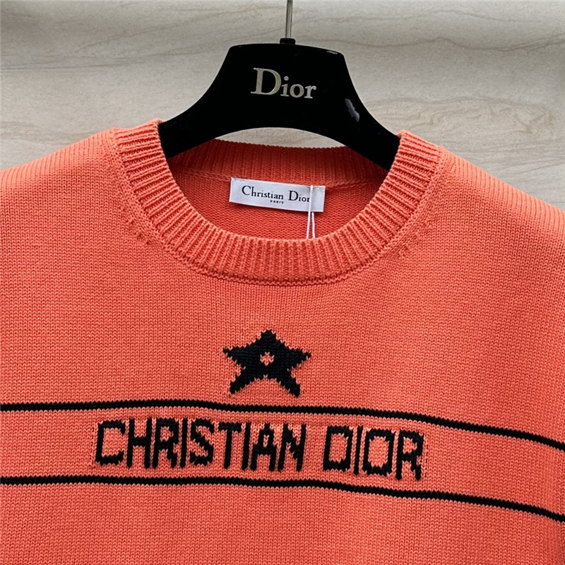 D10r logo sleeveless knit top in orange