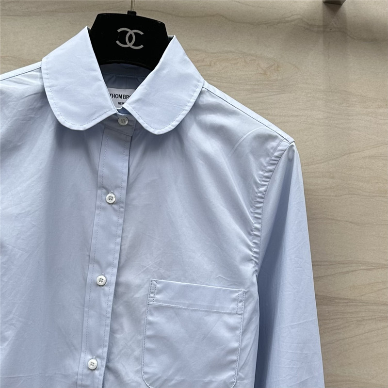 THOM BROWNE preppy short shirt replica clothes