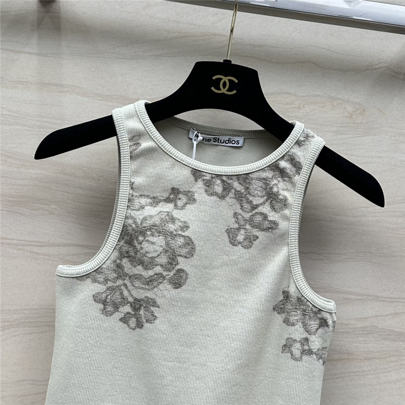 acne studios lace print vest replica d&g clothing