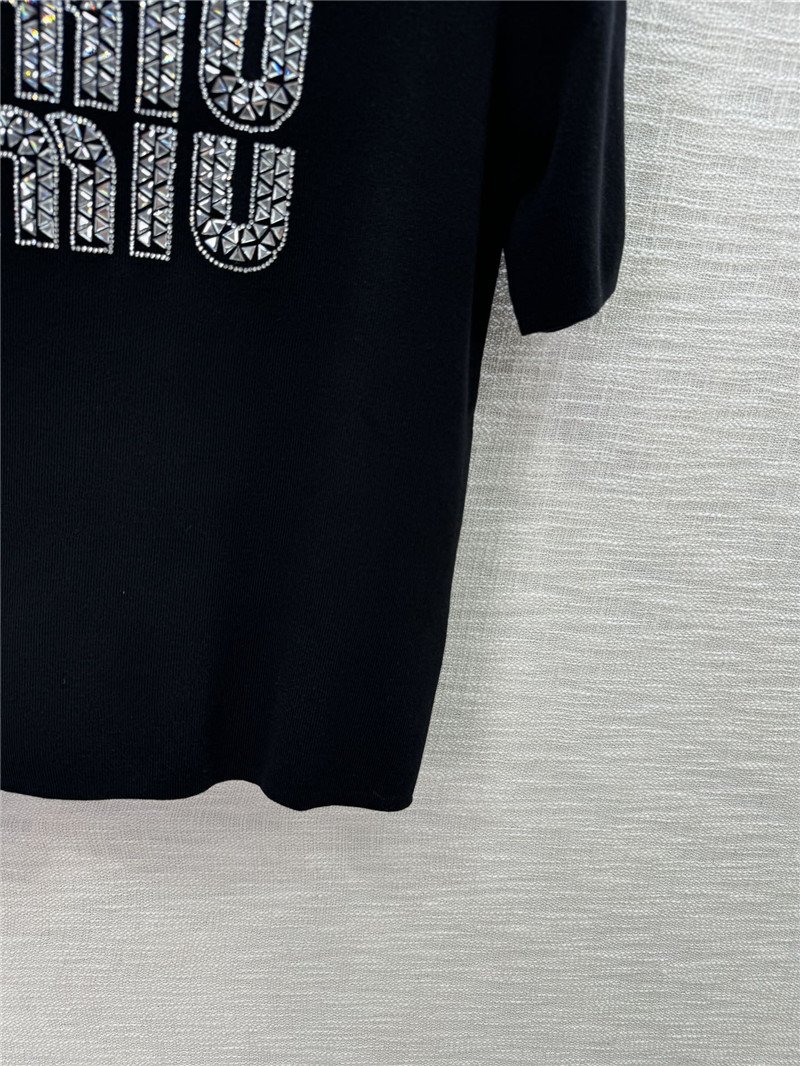 M1um1u knitted short-sleeved replica clothing