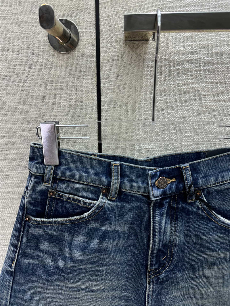 Ce1i*e high waist denim shorts replica clothing sites