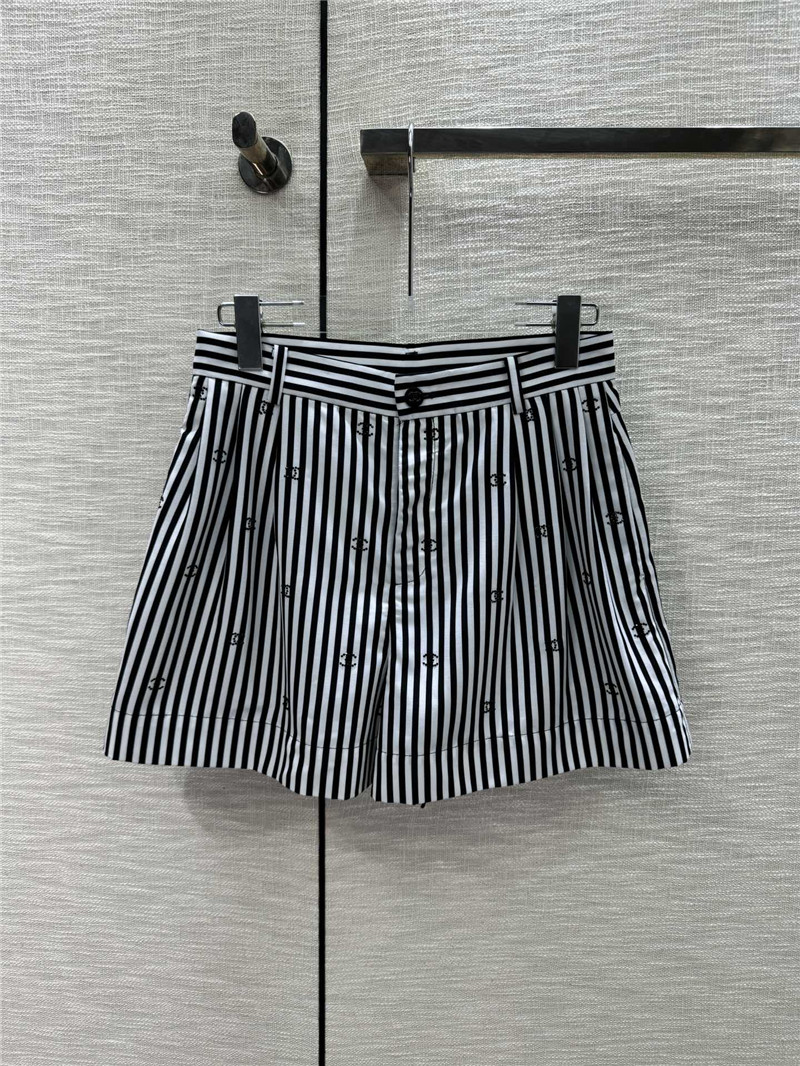 celine hot diamond double c striped shorts replica clothing